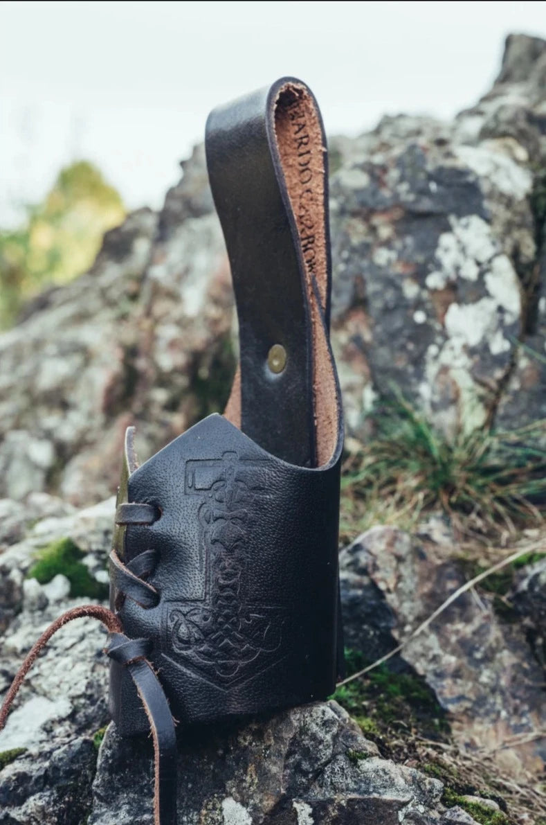 Drinking horn holder Franz - Dark Brown