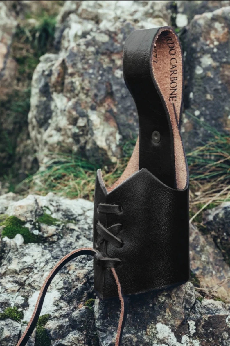 Drinking horn holder Hermann - Dark Brown